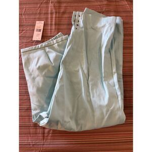 NWT Nancy Bolen Mint Capri City Girl Pants Sz 14 Gorgeous